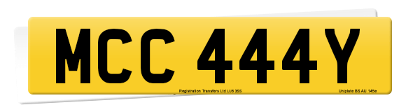 Registration number MCC 444Y